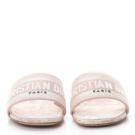 light pink christian dior slides